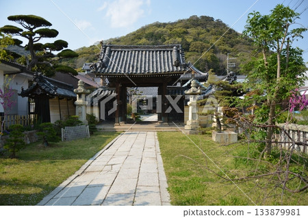 城堡小鎮中一座寺廟的外觀 133879981