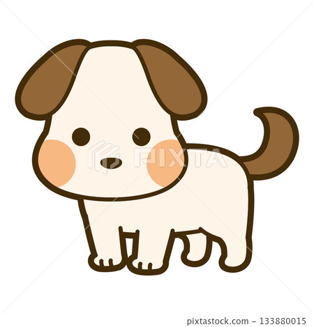 一條逗人喜愛的狗的例證 一條逗人喜愛的狗的例證 133880015