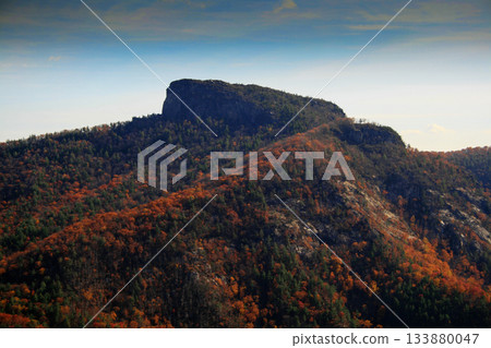 Tablerock, Linville Gorge in Autumn, North Carolina 133880047