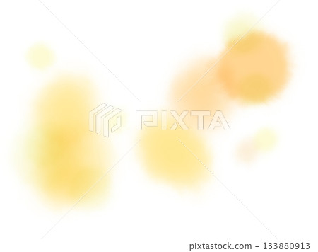 黃色水彩紋理花卉圖案柔軟布料 133880913