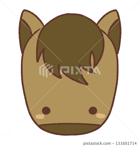 Horse's face illustration Horse's face illustration 133881714