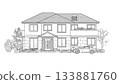 線描圖：住宅透視圖 133881760