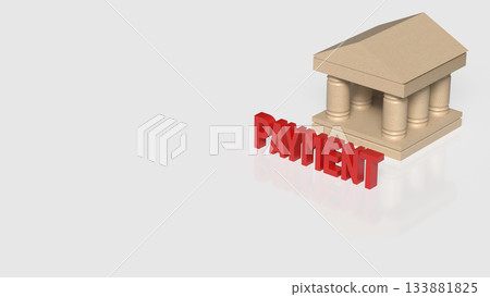 Banking Payment Financial Service Concept 3d render. Banking Payment Financial Service Concept 3d render. 133881825