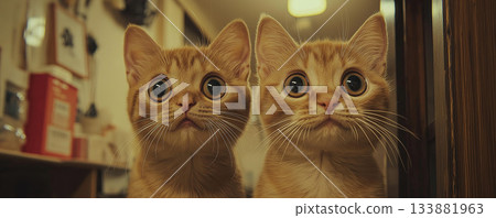 Cute cat 133881963