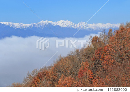 Northern Alps in early winter floating in a sea of clouds 133882000