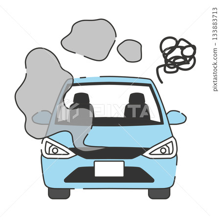 Image of an overheating car 133883713