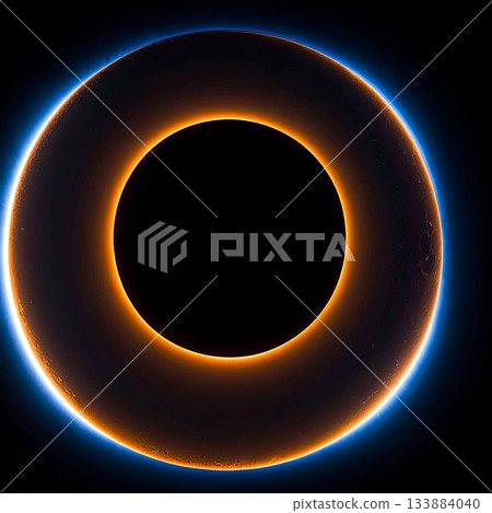 日全食金環插圖 日全食金環插圖 133884040