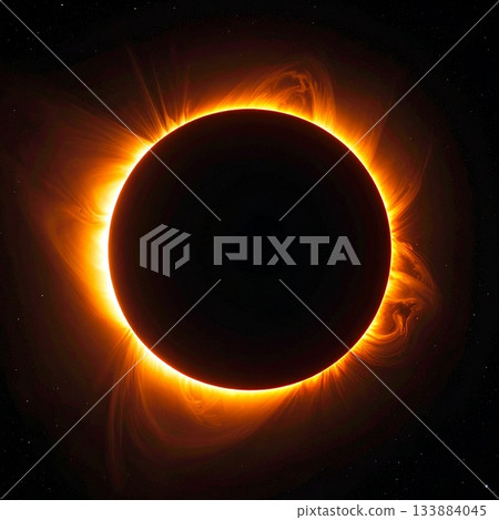 日全食金環插圖 133884045