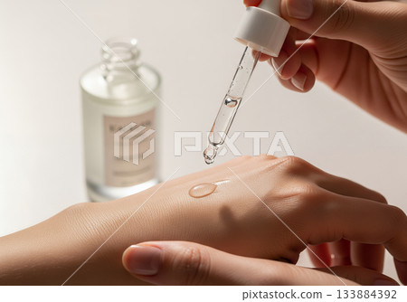 hands of a woman with a syringe 133884392
