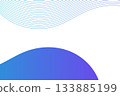 Simple blue digital curve background 133885199