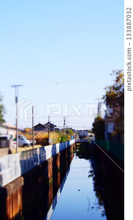 Riverside scenery on a sunny day Riverside scenery on a sunny day 133887032