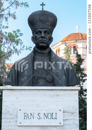 Monument of Fan S. Noli in Durres, Albania 133887506