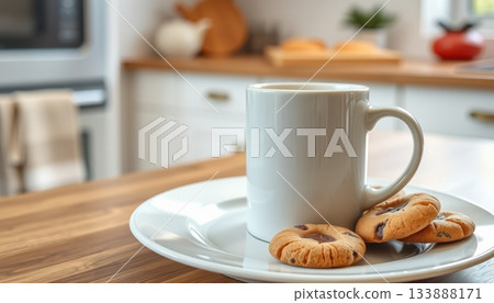 Pink Cosmetic Tube Mockup with Rose Flower and Marble Decor for Beauty Concept 133888171