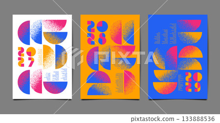 annual report 2027,2028 , 2029, template layout design, Typography flat design annual report 2027,2028 , 2029, template layout design, Typography flat design 133888536