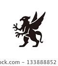 Griffon silhouette illustration 133888852