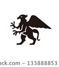 Griffon silhouette illustration 133888853