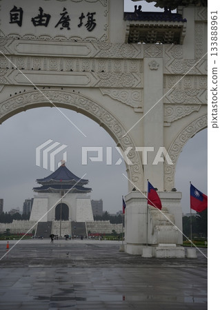 Taipei landmarks: Liberty Square and Chiang Kai-shek Memorial Hall Taipei landmarks: Liberty Square and Chiang Kai-shek Memorial Hall 133888961