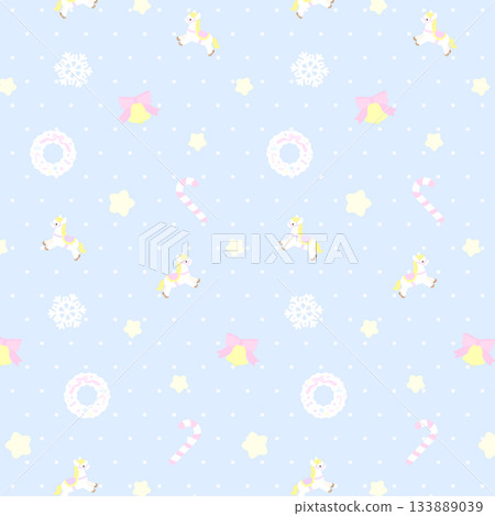 藍色可愛聖誕圖案 藍色可愛聖誕圖案 133889039