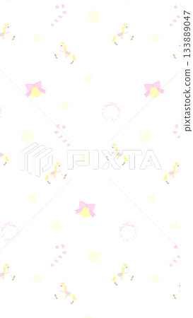 可愛的聖誕圖案，透明，16:9 尺寸 133889047