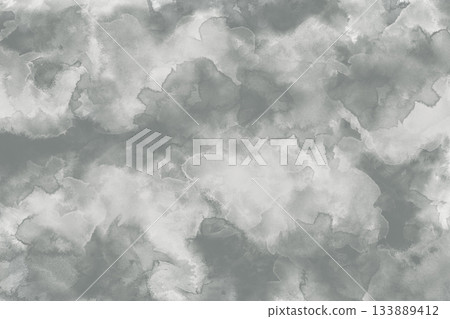 Soft Gray Watercolor Marble Texture Background for Elegant Design, Minimalist Layout, and Modern Decor 133889412
