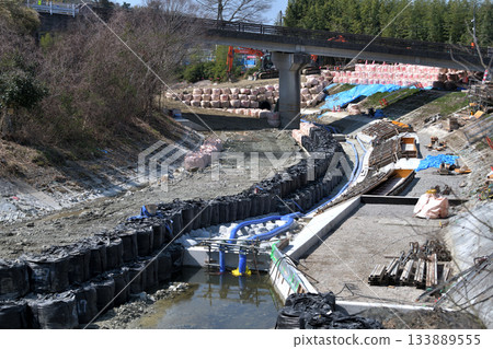 施工地點：河道整治工程現場 133889555