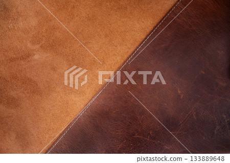 Brown and Tan Distressed Leather Surface Texture Brown and Tan Distressed Leather Surface Texture 133889648