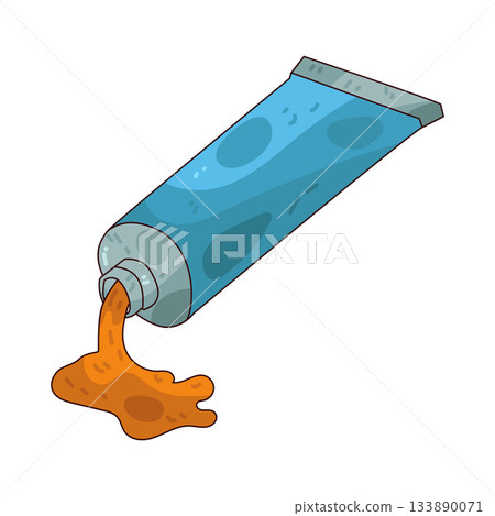 illustration of Paint Tube illustration of Paint Tube 133890071