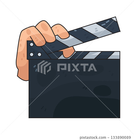 illustration of Clapperboard illustration of Clapperboard 133890089