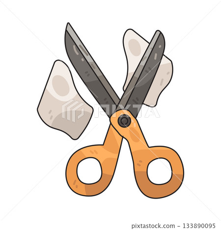 illustration of Scissors illustration of Scissors 133890095