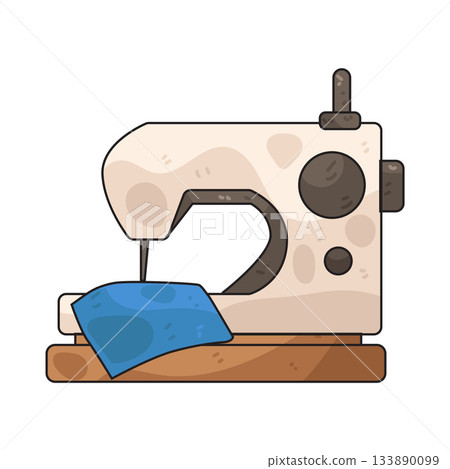 illustration of Sewing Machine 133890099