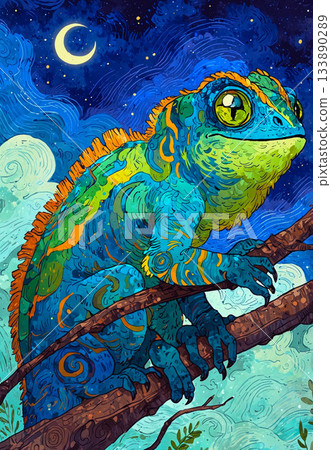 變色龍圖 變色龍圖 133890289