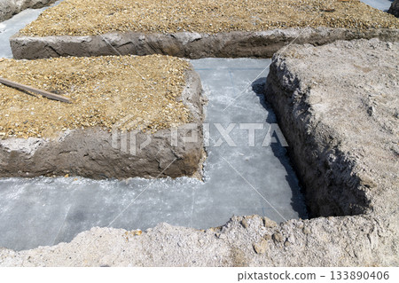 Housing construction materials: Foundations 133890406