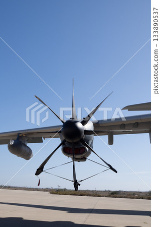 Propeller and engine nacelle of military transport aircraft Propeller and engine nacelle of military transport aircraft 133890537