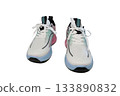 brandnew sneakers on white background 133890832