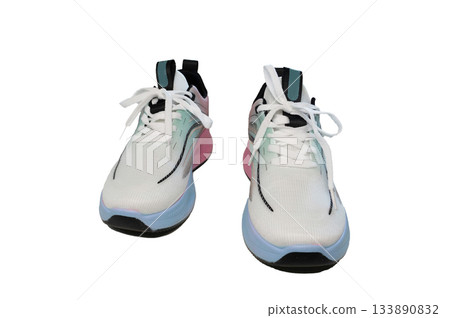 brandnew sneakers on white background brandnew sneakers on white background 133890832