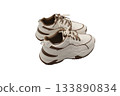 brandnew sneakers on white background 133890834