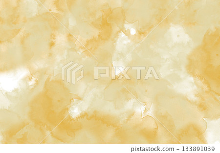 Soft Yellow Cream Marble Watercolor Texture Background for Elegant Branding, Packaging, and Design 133891039