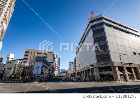 Egawacho intersection in the center of Shizuoka City 133891273