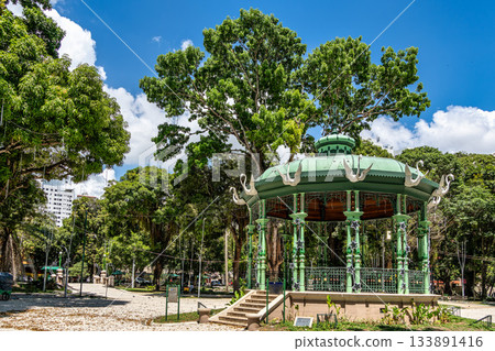 Praca Batista Campos in the city of Belem, in the state of Para, Brazil. Praca Batista Campos in the city of Belem, in the state of Para, Brazil. 133891416