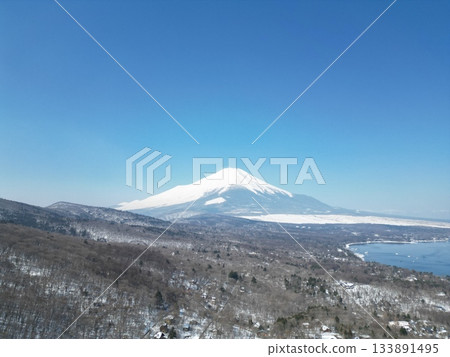 從妙神山全景平台眺望富士山 133891495