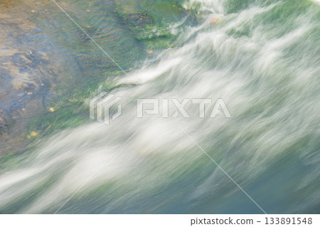 Rapid currents flowing from Misu Arai Weir into the Uji River, Fushimi Ward, Kyoto City Rapid currents flowing from Misu Arai Weir into the Uji River, Fushimi Ward, Kyoto City 133891548