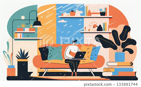 Telework/remote work (work style not tied to a location) (POP expression) 133891744