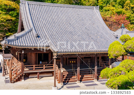 Autumn in Kobe, Suma-dera Temple, Main Hall Autumn in Kobe, Suma-dera Temple, Main Hall 133892583