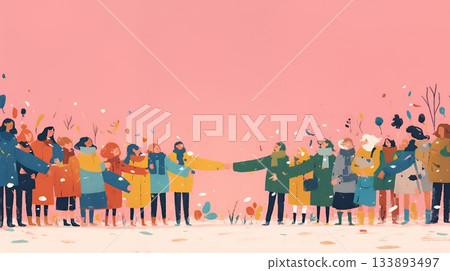 多元化與包容性(簡約色彩)(流行表達) 多元化與包容性(簡約色彩)(流行表達) 133893497