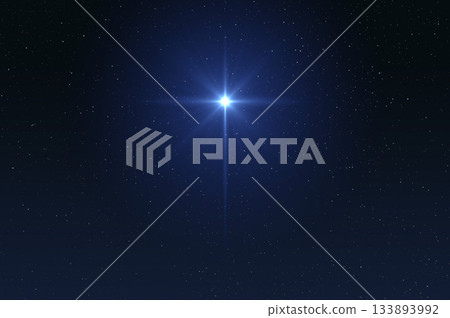 Christmas star. Nativity of Jesus Christ. 133893992