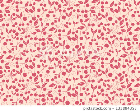 Cherry two-color pattern 133894355