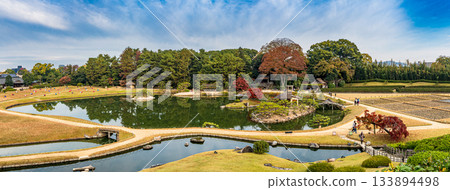 Okayama Korakuen Garden One of Japan's three most famous gardens, a strolling garden representative of the Edo period 133894498