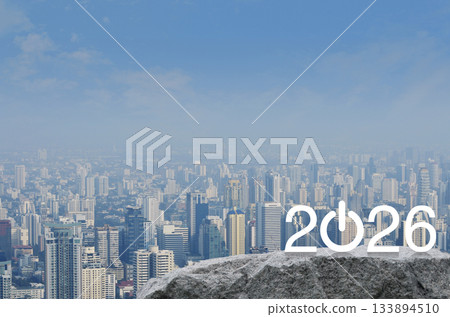 Happy new year 2026 success concept Happy new year 2026 success concept 133894510