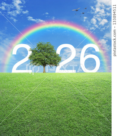 Happy new year 2026 ecological concept Happy new year 2026 ecological concept 133894511