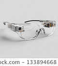 Futuristic smart glasses with transparent technology design 133894668